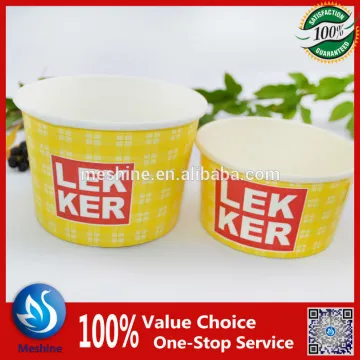 Paper ice cream tubs/cups scooped gelato paper cup