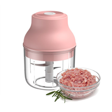 Portable 250ml Rechargeable Electric Meat Grinder - Mini Kitchen Meat Mincer