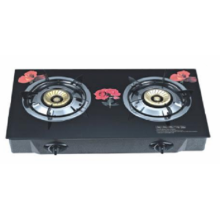 Glass Table Top Gas Cooker 2 Burners