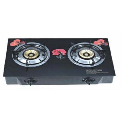 Glass Table Top Gas Cooker 2 Burners