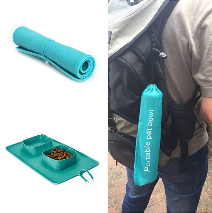 Foldable Silicone Pet Feeding Bowl