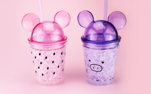 Plastic Water Bottle With Cute Cover