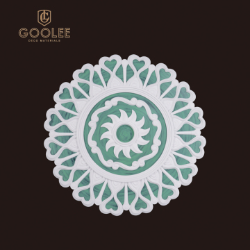 Goolee Hot Sales Chic Polyurethane Material Ceiling Medallion For Decorative