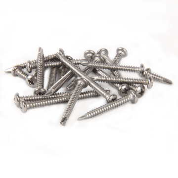 High-Strength DIN 7504n Cross Head Self-Drilling Screws - M5 Titanium Brass for Construction Projects (Inch Measurement System)