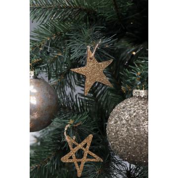 Glass Christmas Ball Glitter Star Christmas Ball Manufactory
