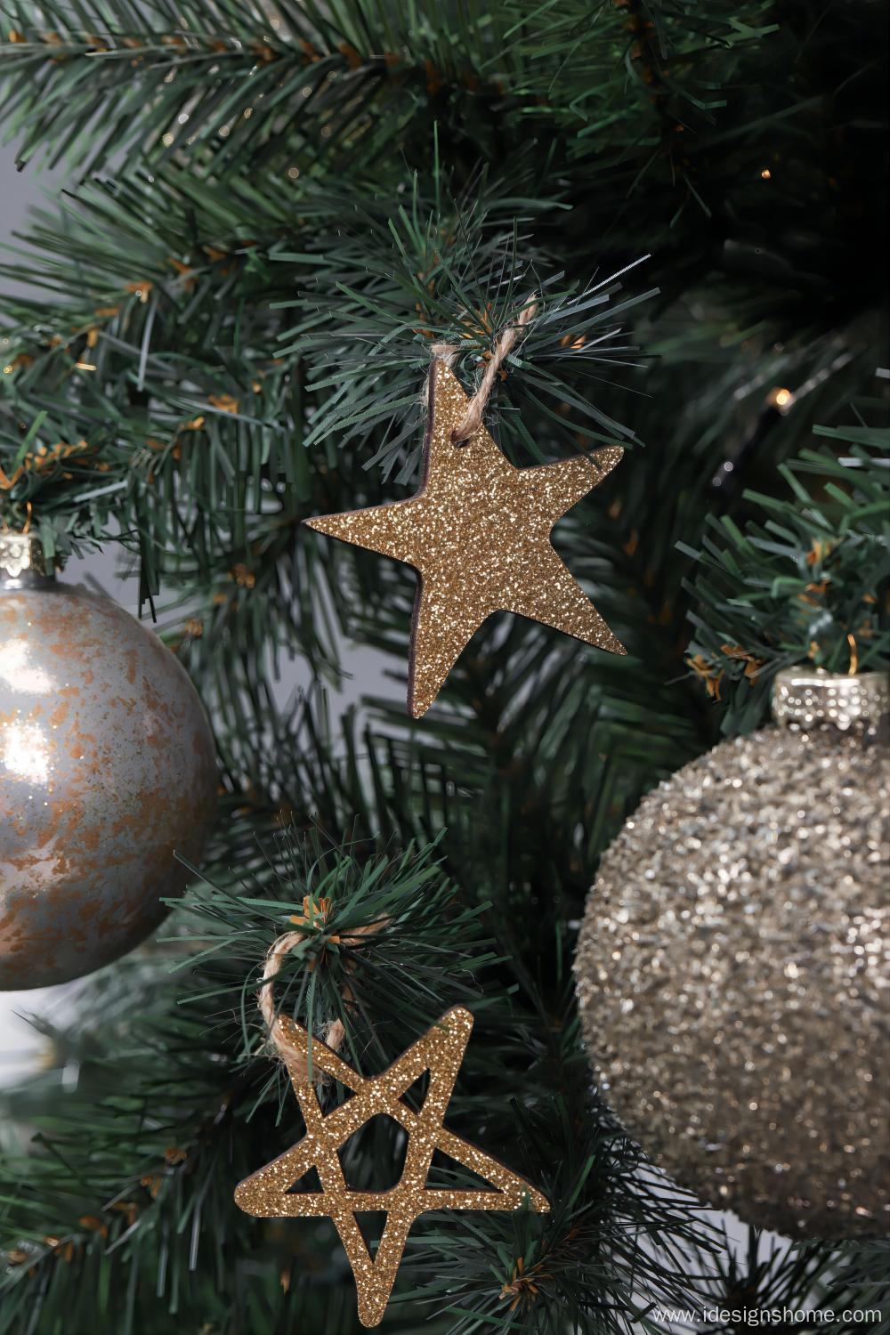 Glitter Star Christmas Ball