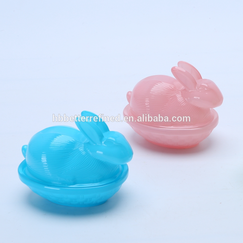 Ceramic Color Rabbit Shaped Decorative Glass Jar