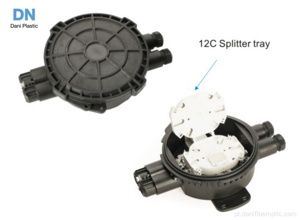Caixa de distribuição do divisor de fibra