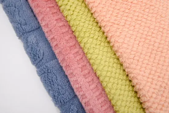 100%Polyester Sherpa Fleece with Jacquard Fabric