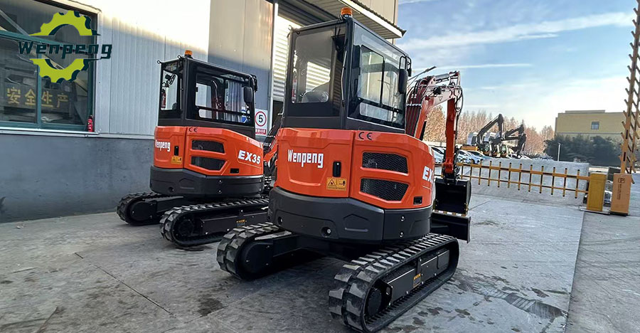 3.5ton small crawler excavator shipped