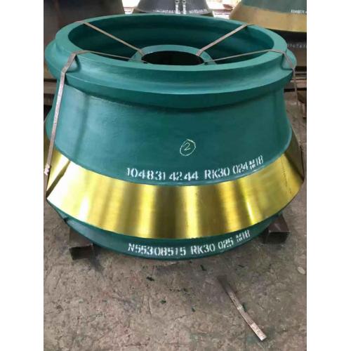 Mining Crusher Spare Parts HP200 cone crusher Spare parts mantle and concave Manufactory