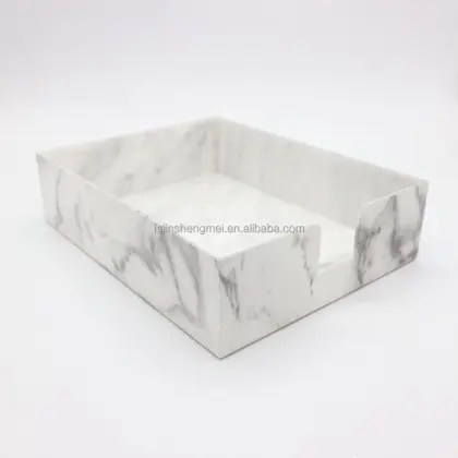 Wholesale Custom Acrylic Marble Grain File Letter Tray