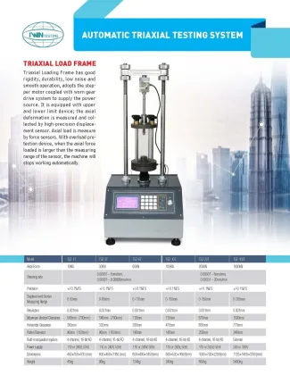 Consolidated Drained Confining Pressure Dynamic Triaxial Test Apparatus
