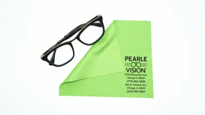 soft eyeglasses silk printed cleaning cloth