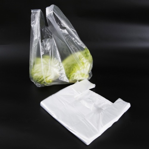 Heavy Duty Grocery Supermarket Printed Resealable T-Shirt Bags