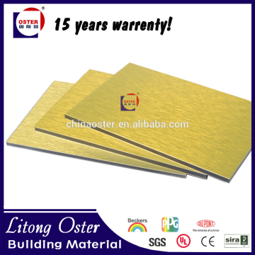 gold brush acp && building material aluminum composite panel