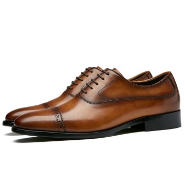 Customized Big Size Formal Party Shoes for Men - Latest Design Leather Wedding Dress Shoes