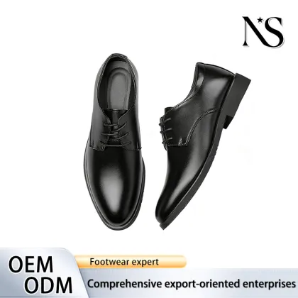 Top-grain cowhide business casual leather shoes