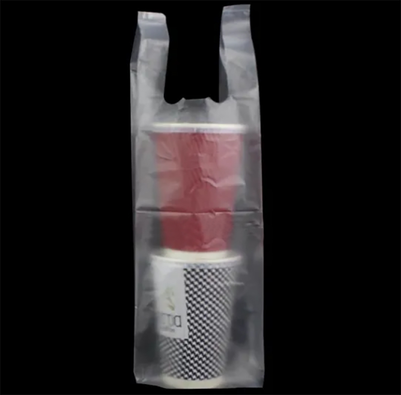 Plastic Clear T-Shirt Retail Drinks Bags