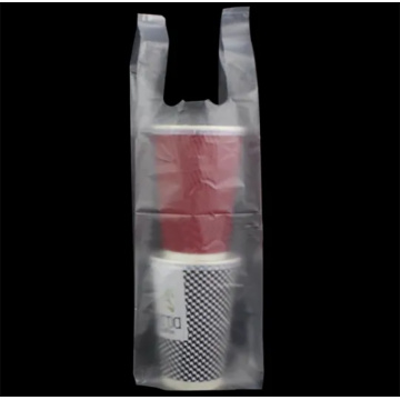 Plastic Clear T-Shirt Retail Drinks Bags
