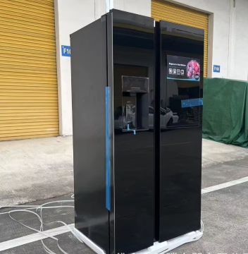 606L Double-Door Tempered Glass Smart Frost-Free Refrigerator