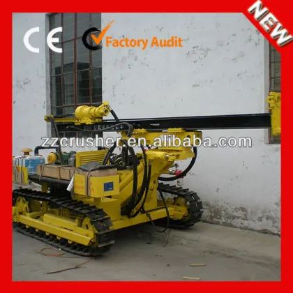 A KY100 mining used blasting mobile crawler drill rig