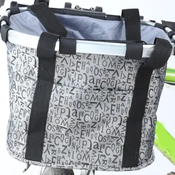 Waterproof Portable Folding Pet Dog Bike Basket with Handle