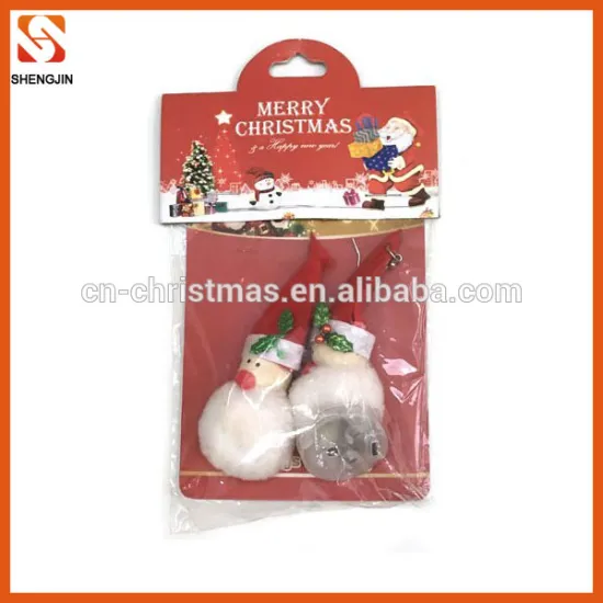 Top quality snowman lighted christmas earrings