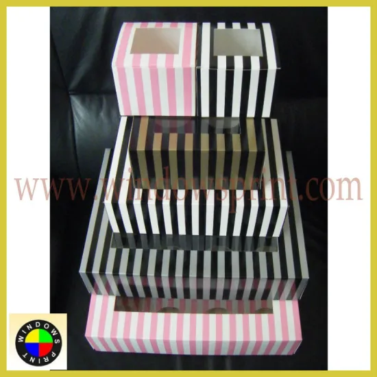 wholesale hot sale elegant cupcake packaging boxes