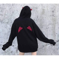 Womens Teufel Wings rotes Horn -Sweatshirt