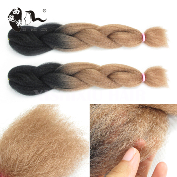 100g ombre color two tone jumbo braiding hair for box braids and crochect twist braids