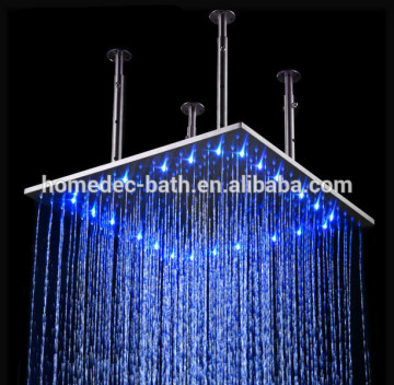 24inch Stainless Steel Brushed Nickel Led Rainfall Big Shower Head