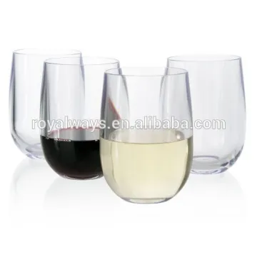 unbreakable stemless tritan wine glass