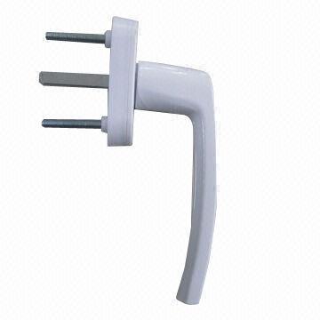 Window Handle, Made of Zinc-Alloy and Aluminum, with Powder and Painting Finish, Comes in Cream