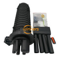 Dome Heat Shrinkable Seal Fiber Optic Splice Closure with 1Entry 4Exit