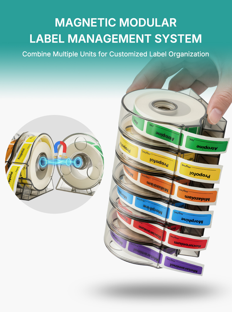 label roll storage rack