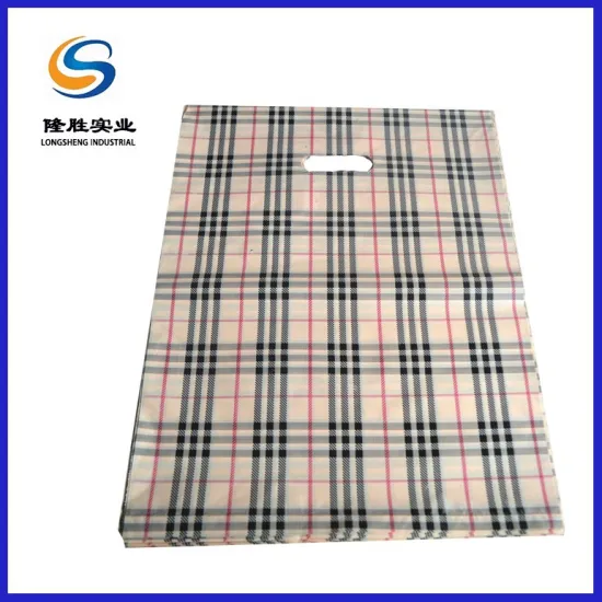 Square grid carry die cut bag