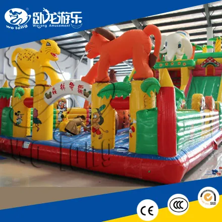 large cartoon inflatable bouncer for kids