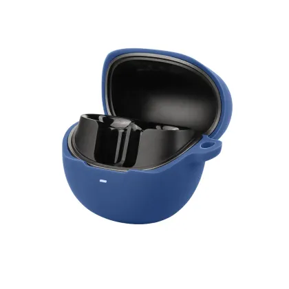 Silicone Earphone Case for QCY MeloBuds Pro with Keychain