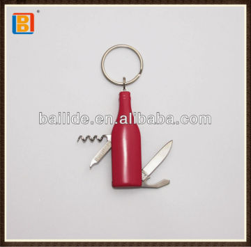 Simple 4 In1 Key Ring With Aluminum Handle Proket Knife Multipurpose Tools Knife 2017 For Sales