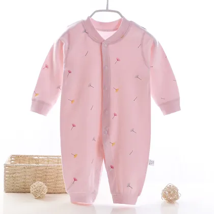 Baby Cotton Pajamas: Autumn and Winter One-piece Climbing Clothes