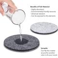10PCS Felt Protection Pad Cup Anti-Friction Pad Separation Pad Felt Set Pad With Holder Kitchen Mats