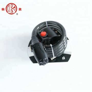 High Quality 120cm Black Key Lock Cable with New Design Steel Material