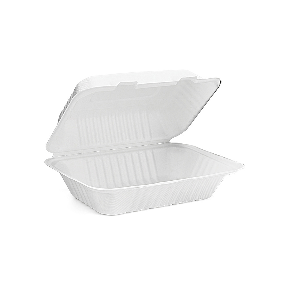 9 &#39;&#39;*6 &#39;*3&#39;&#39;Clamshell bagasse bookse biodeable