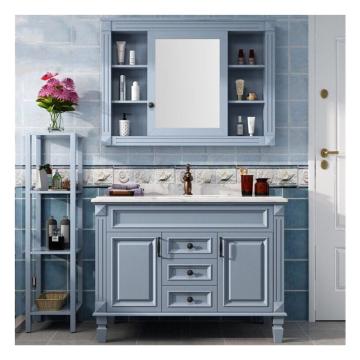 Solid Wood Indoor Chinese Bathroom Vanity Cabinet