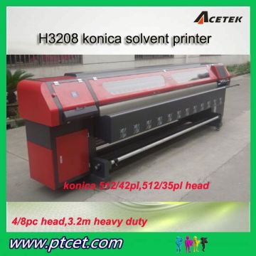 Competitive price industrial digital flex solvent inkjet printer/printing machines with konica minolta 512 head in China