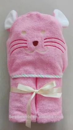 cartoon animal hooded kids bath towels