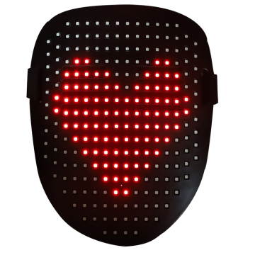 DIY Programmable LED Message Mask with Hand-Changeable Pictures