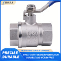 Válvula de esfera com alça de aço inoxidável confiável