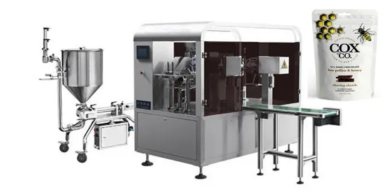 Stand Up Zipper Bag Honey Filling Machine